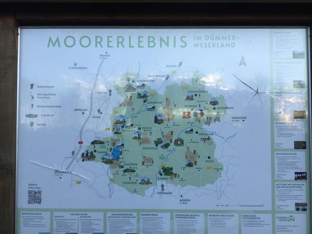 Kranich-Holzferienhaus 'Kleine Auszeit' Rehden Extérieur photo